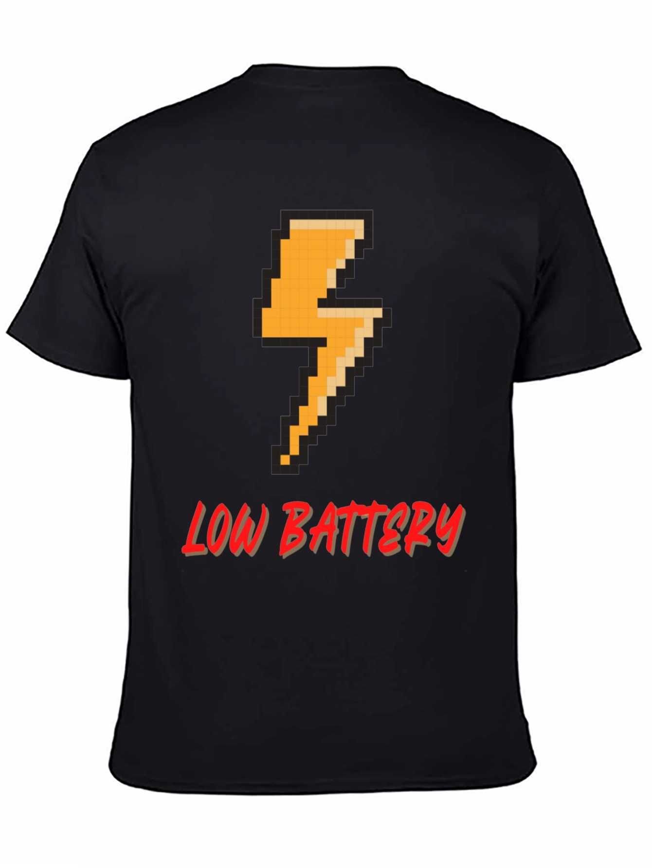 Pixel Low Battery T-Shirt - Gamer Style Tee