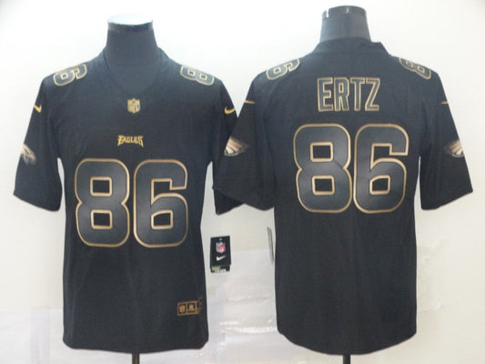 Men's Philadelphia Eagles Zach Ertz #86 Black Team Game Jerseys