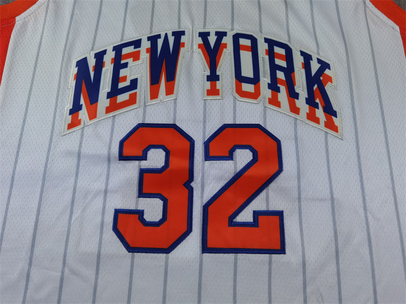 Men's New York Knicks Karl-Anthony Towns #32 White 2024/25 Swingman Player Jerseys - City Edition