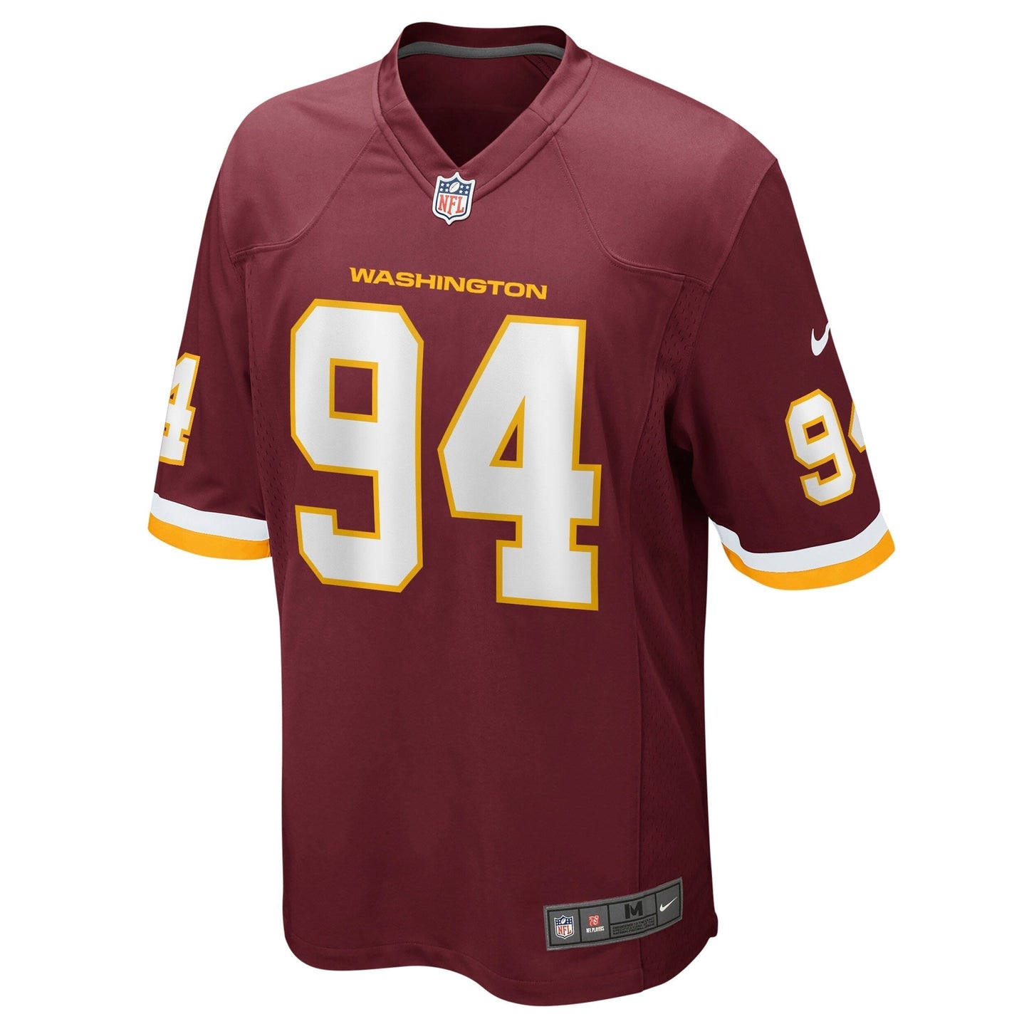 Daron Payne Washington Football Team Nike Game   Jersey - Burgundy