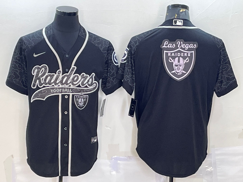 Men's Las Vegas Raiders Black RFLCTV Limited Jerseys