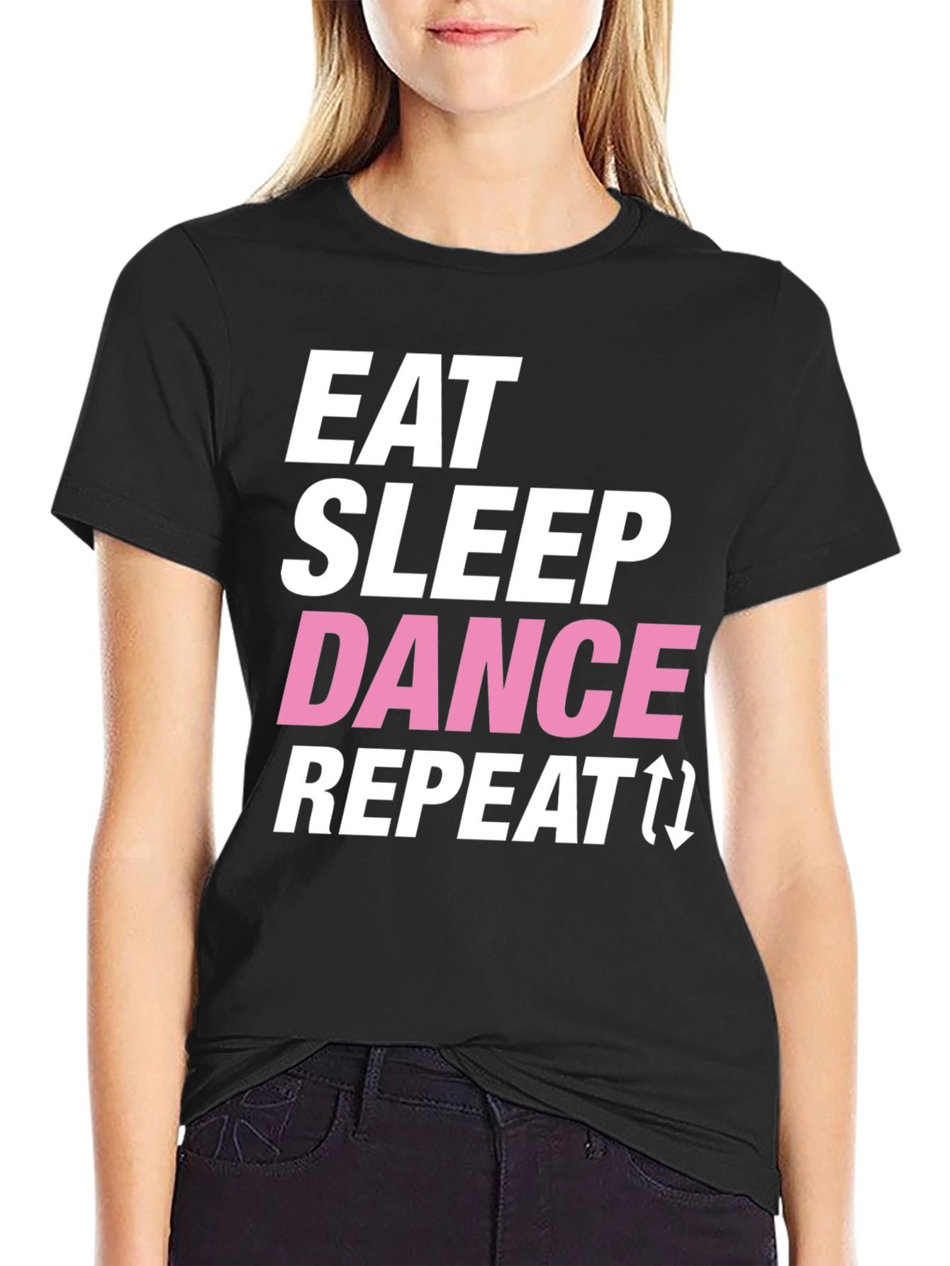 Eat Sleep Dance Repeat Graphic Tee