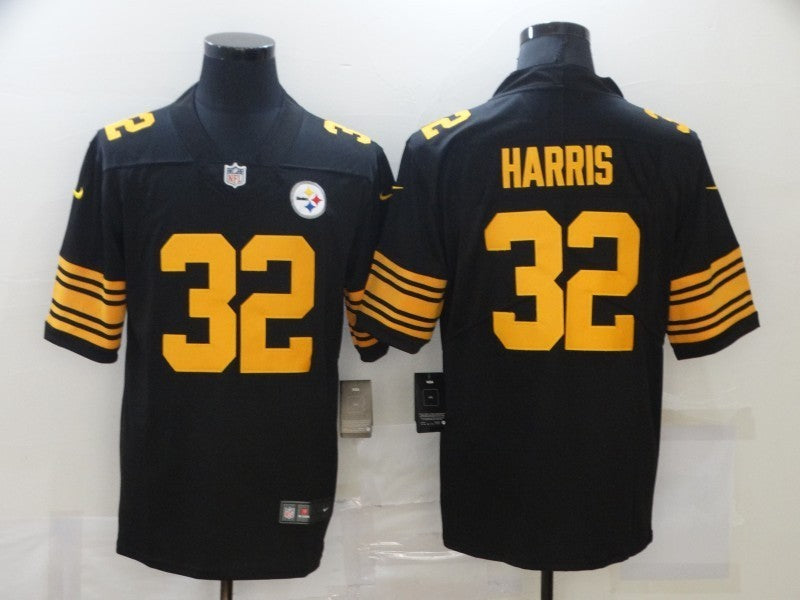 Men's Pittsburgh Steelers Franco Harris #32 Black Alternate Legend Jerseys