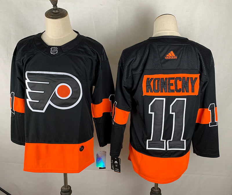 Men's Philadelphia Flyers Travis Konecny #11 Black Player Jerseys