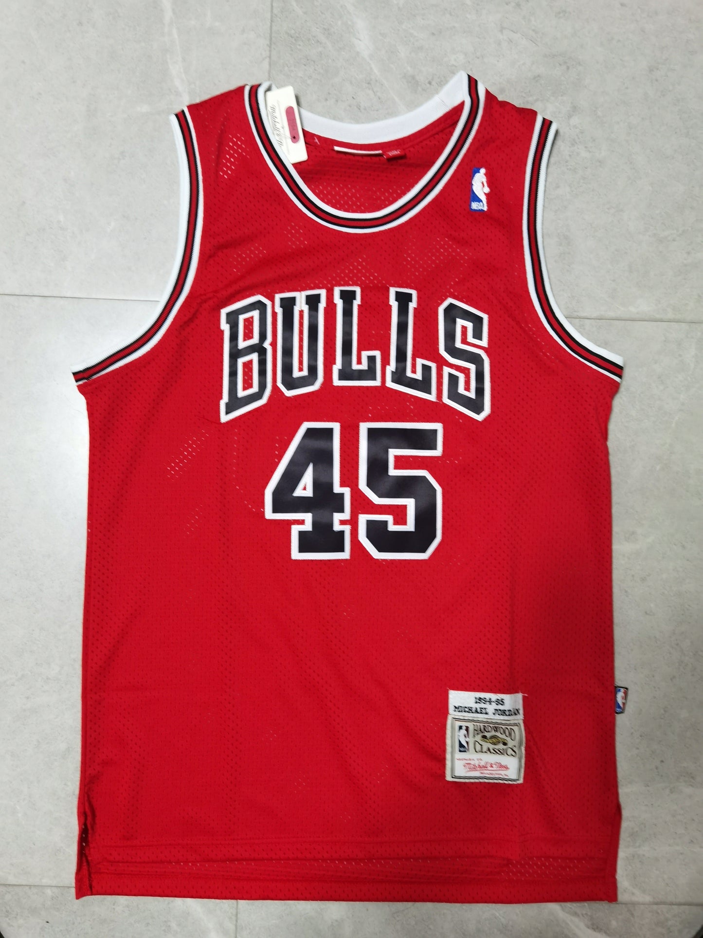 Men's Chicago Bulls Michael Jordan #45 NBA Red Mitchell&Ness Swingman Jerseys