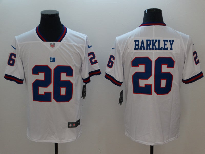 Men's New York Giants Saquon Barkley #26 White Game Jerseys