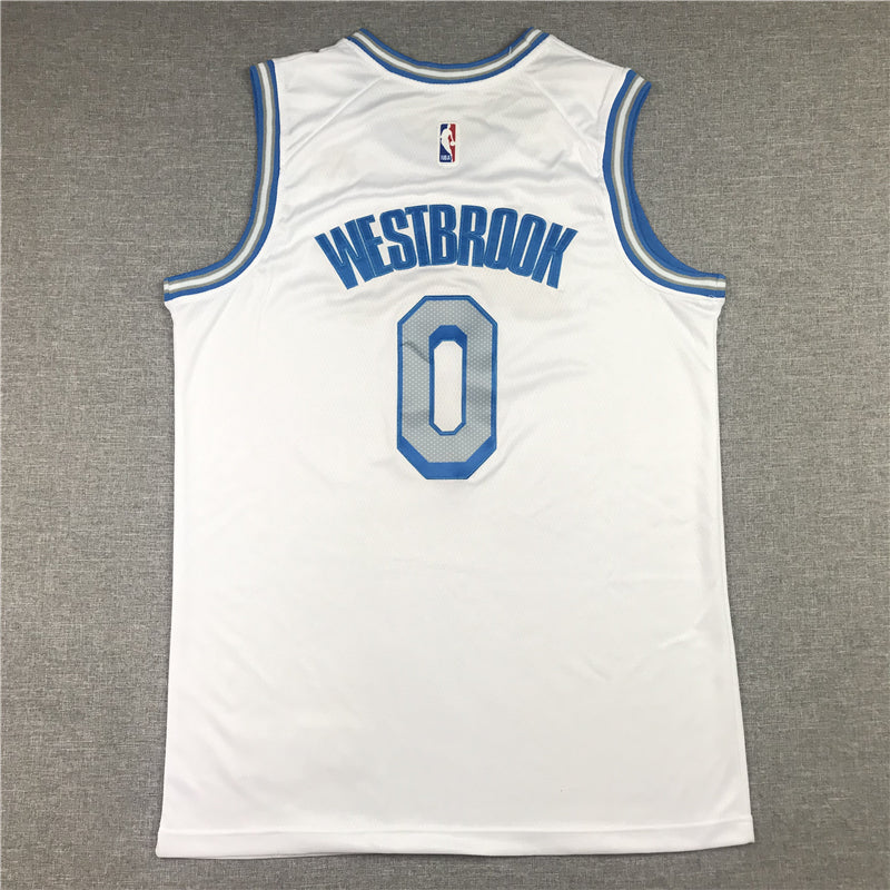 Men's Los Angeles Lakers Russell Westbrook #0 White 2020/21 Swingman Jerseys