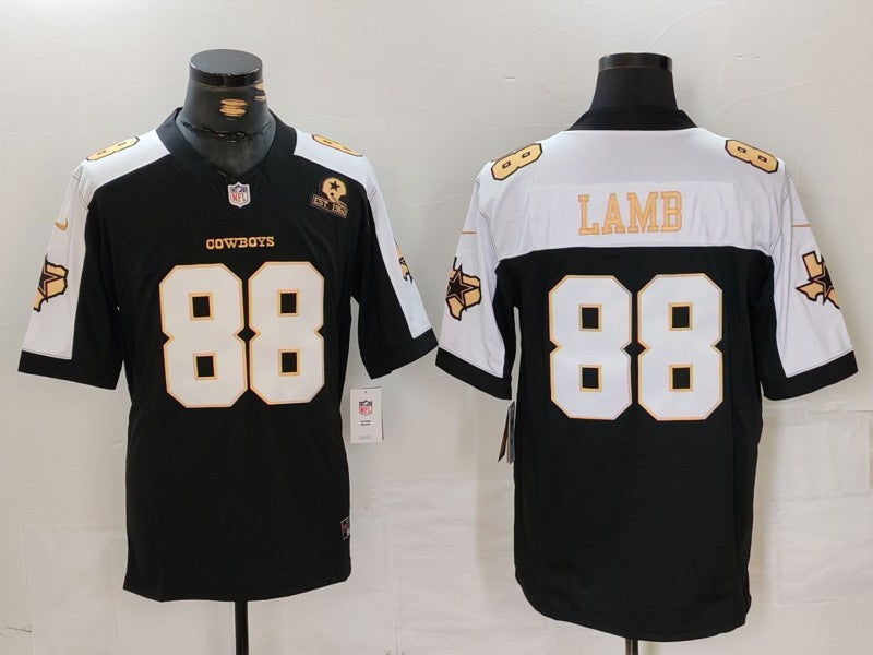 Men's Dallas Cowboys CeeDee Lamb #88 Black Alternate Game Team Jerseys