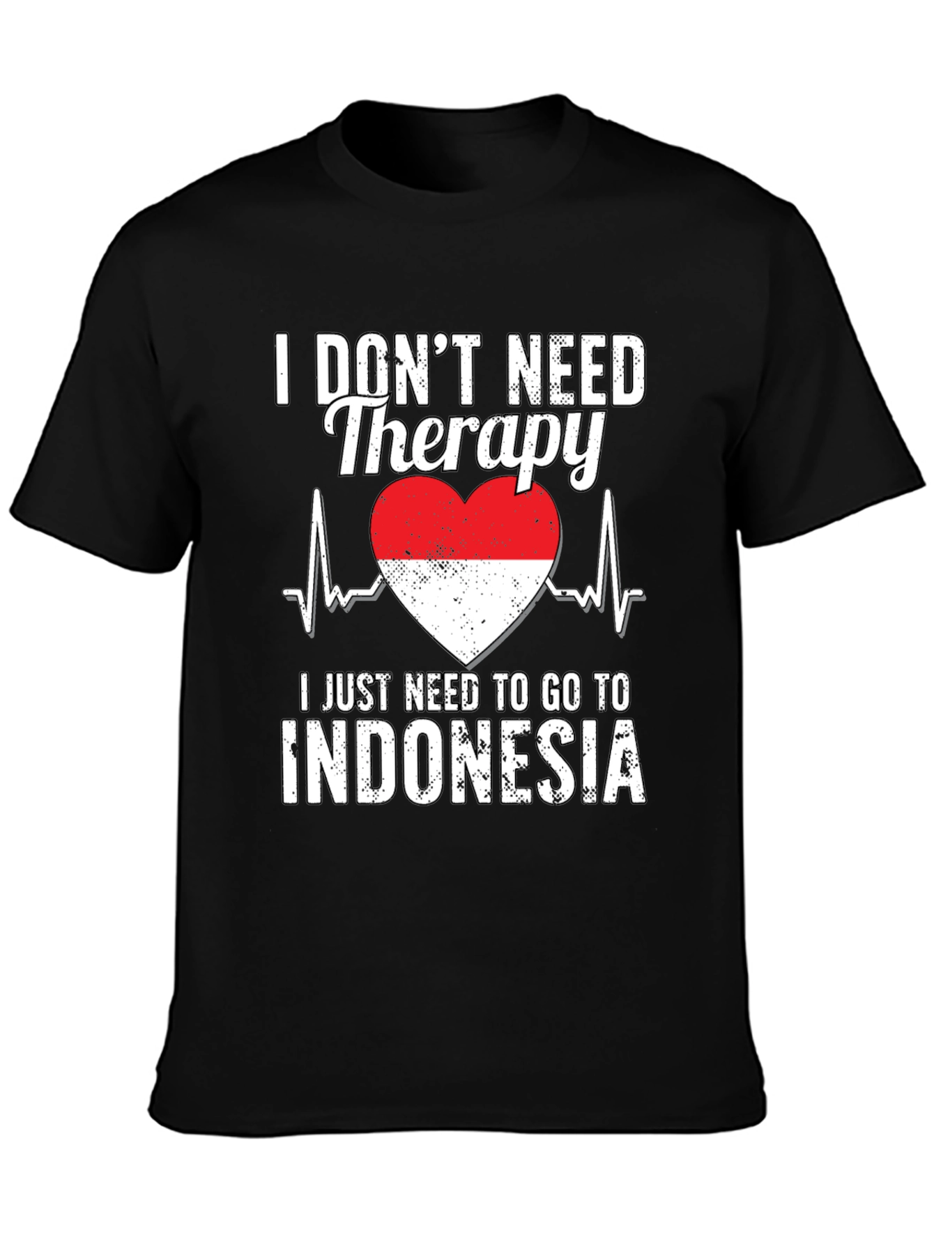 Indonesia Therapy Heartbeat T-Shirt