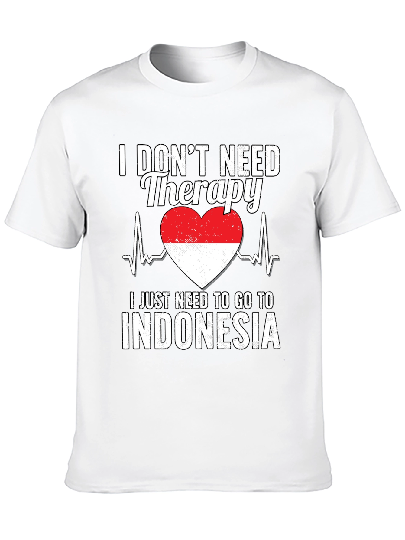 Indonesia Therapy Heartbeat T-Shirt