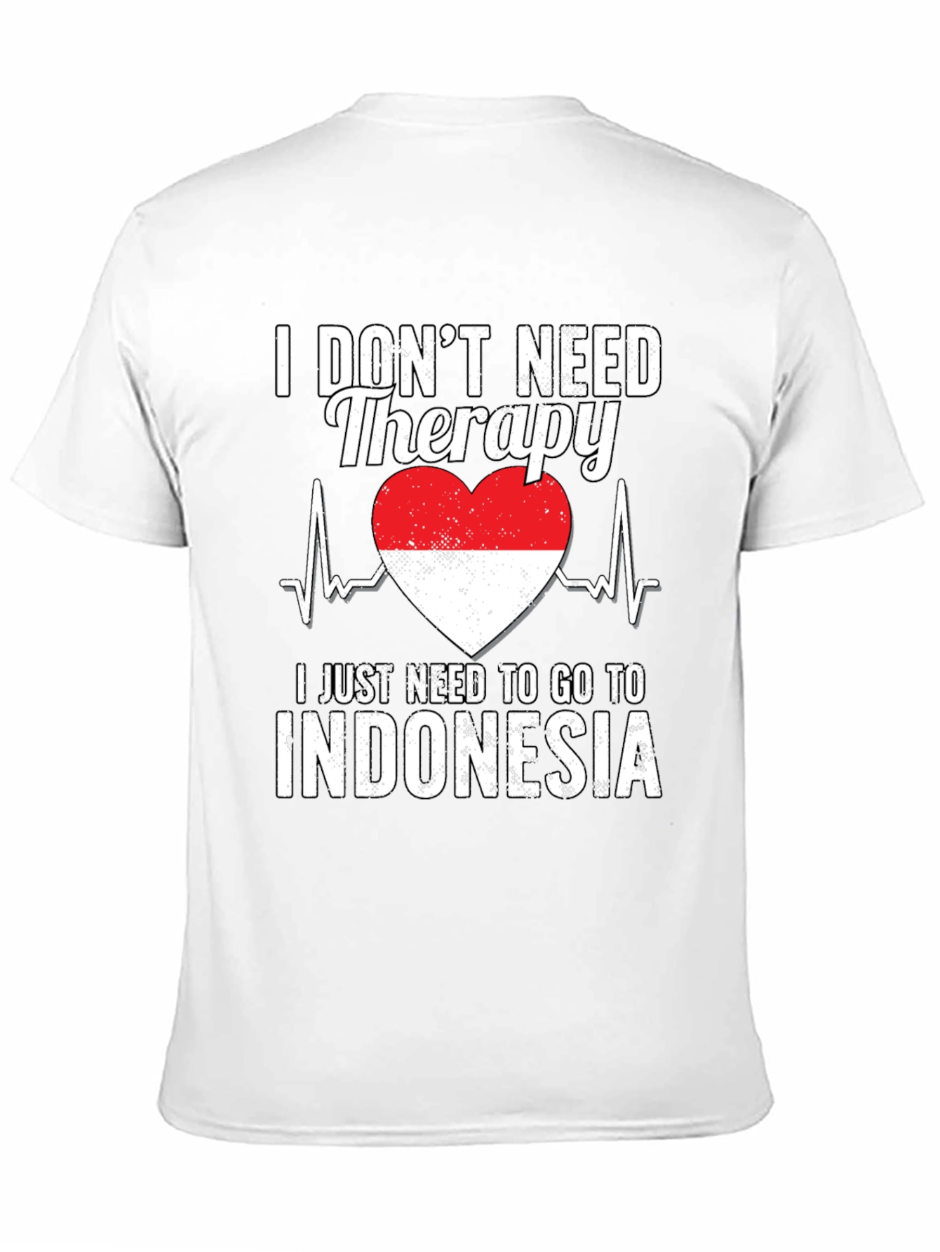 Indonesia Therapy Heartbeat T-Shirt
