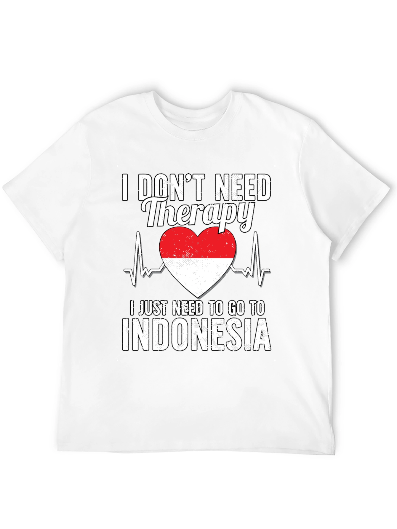 Indonesia Therapy Heartbeat T-Shirt
