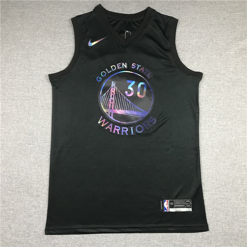 Men's Golden State Warriors Stephen Curry #30 NBA Black Fast Break Replica Jerseys
