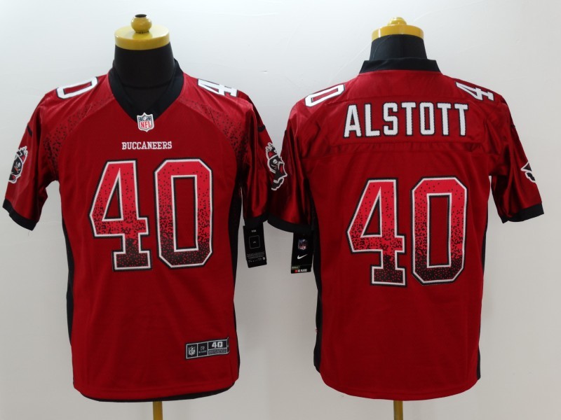 Men's Tampa Bay Buccaneers Mike Alstott #40 Red Game Jerseys