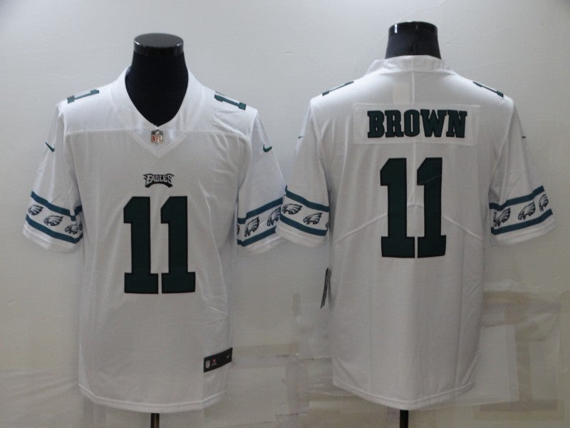 Men's Philadelphia Eagles A.J. Brown #11 White Player Jerseys