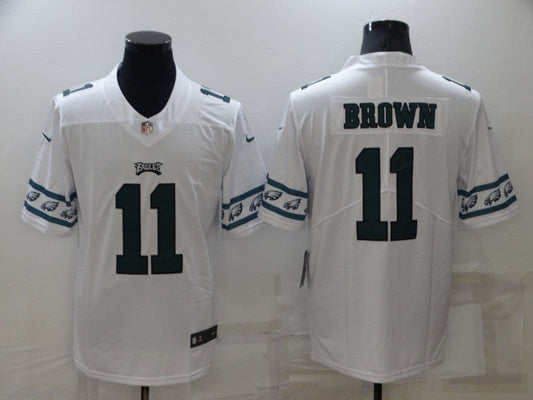 Men's Philadelphia Eagles A.J. Brown #11 White Player Jerseys