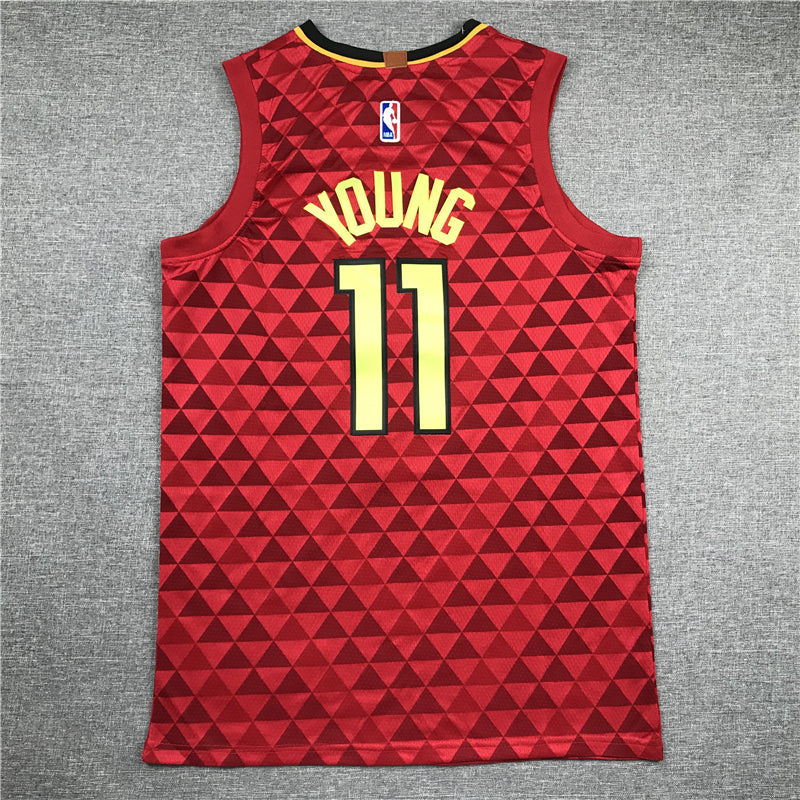 Men's Atlanta Hawks Trae Young #11 NBA Red Swingman Jerseys