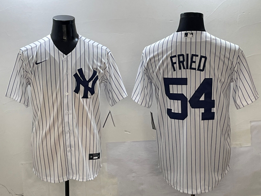 Men's New York Yankees Max Fried #54 White Home Limited Player Jerseys