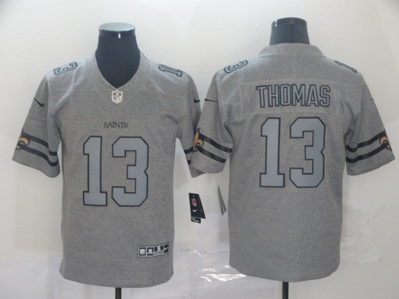 Men's New Orleans Saints Michael Thomas #13 Gray Game Jerseys