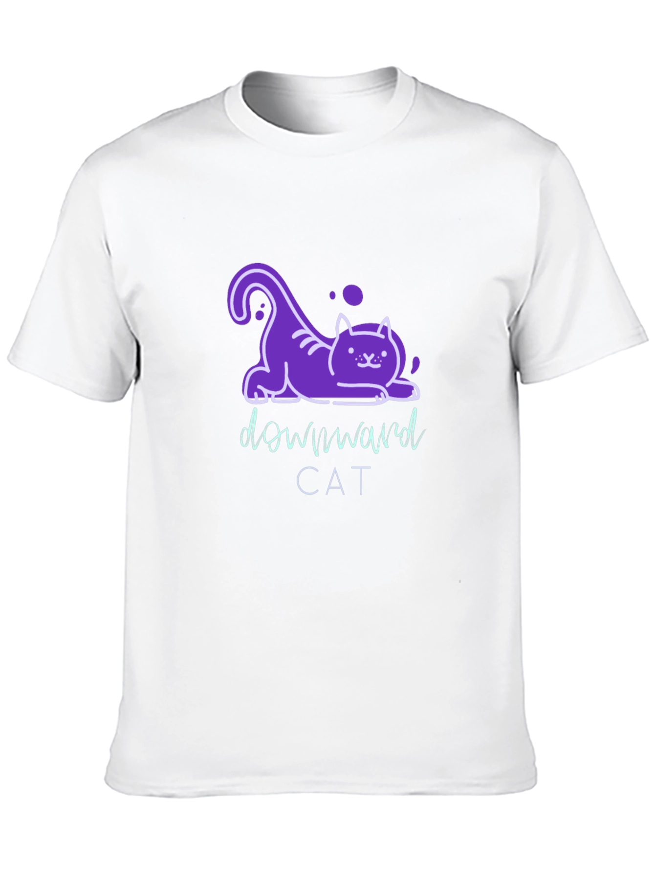Downward Cat T-Shirt - Fun Yoga Inspired Tee