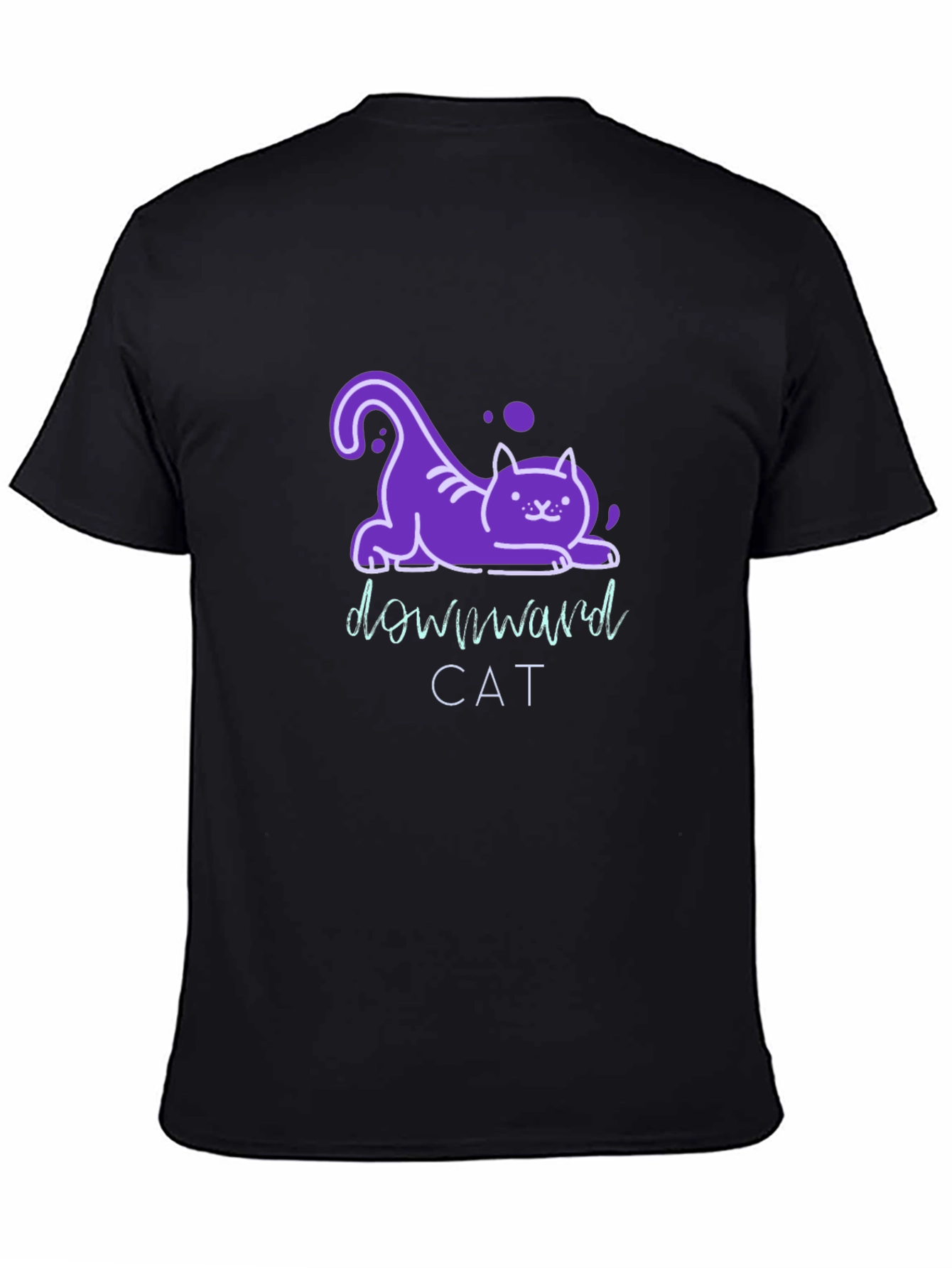 Downward Cat T-Shirt - Fun Yoga Inspired Tee