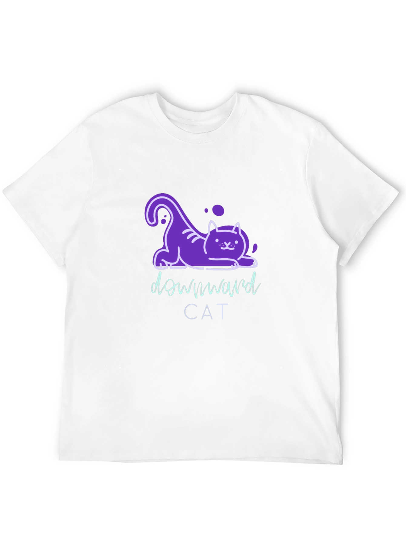 Downward Cat T-Shirt - Fun Yoga Inspired Tee