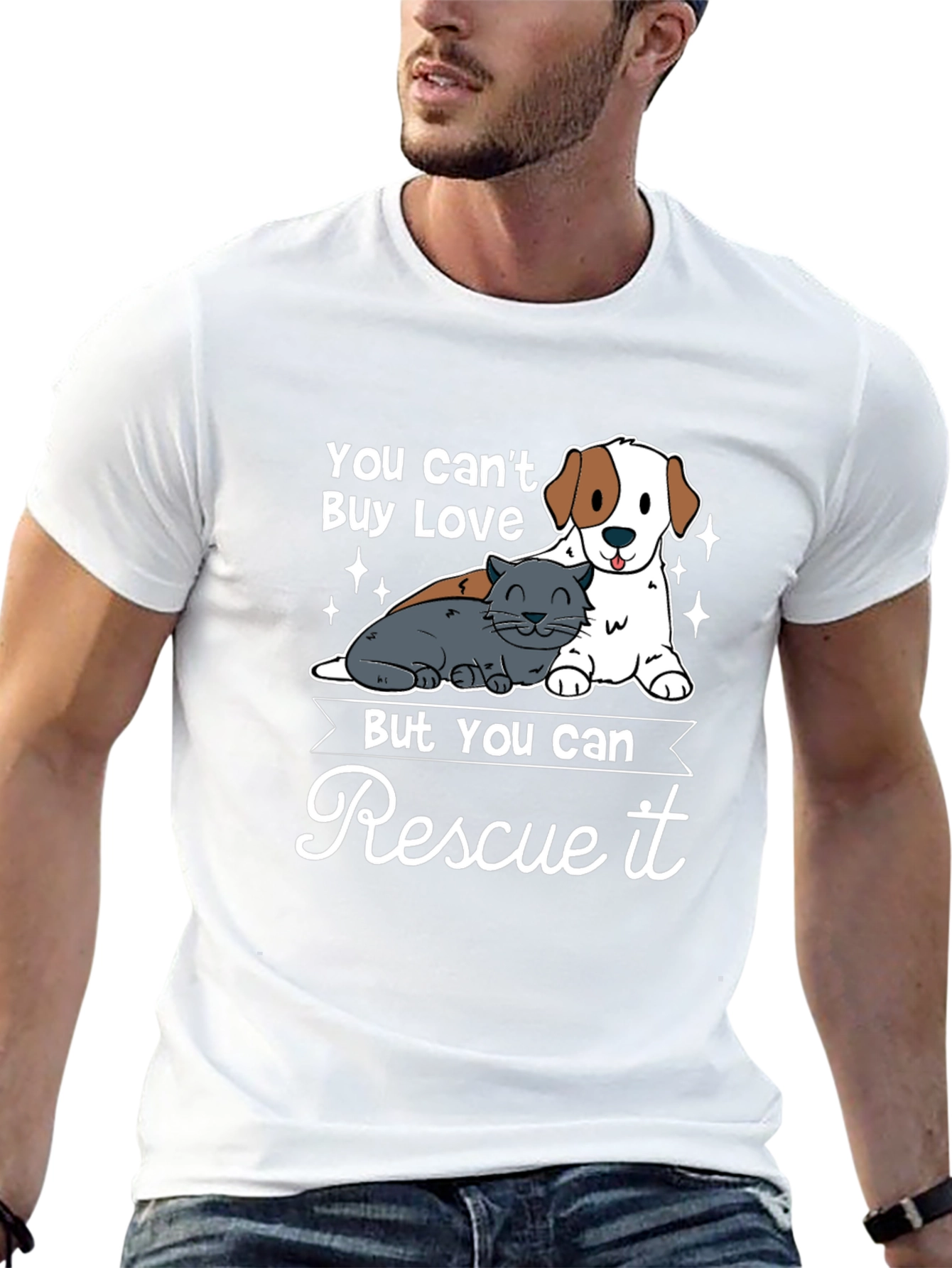Rescue Pet T-Shirt: Adopt Dont Shop!