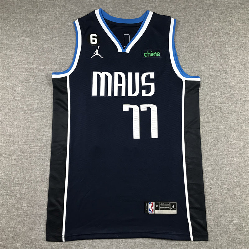 Men's Dallas Mavericks Luka Doncic #77 Navy 2022/23 Statement Edition Swingman Jerseys
