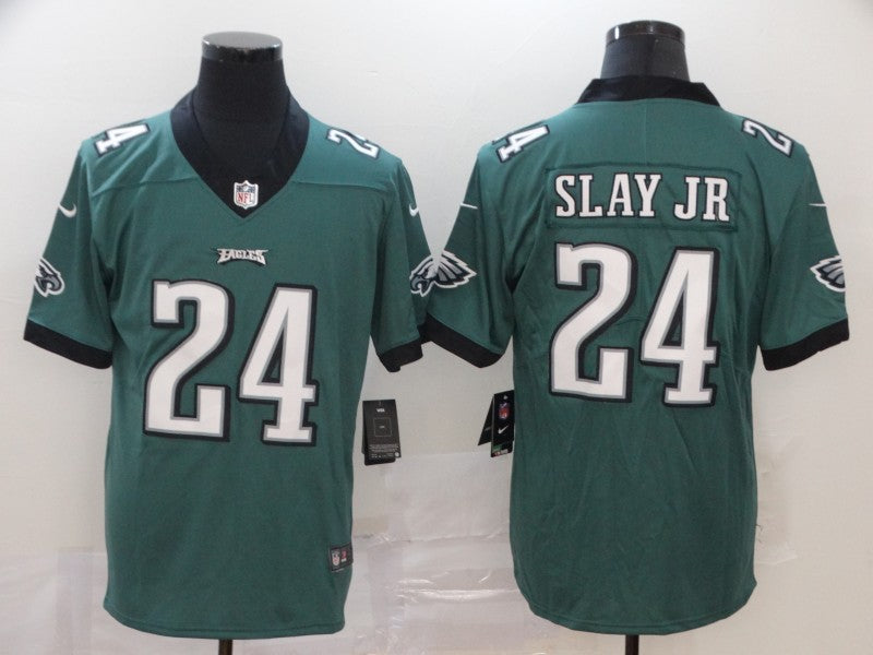Men's Philadelphia Eagles Darius Slay Jr. #24 Midnight Green Game Jerseys