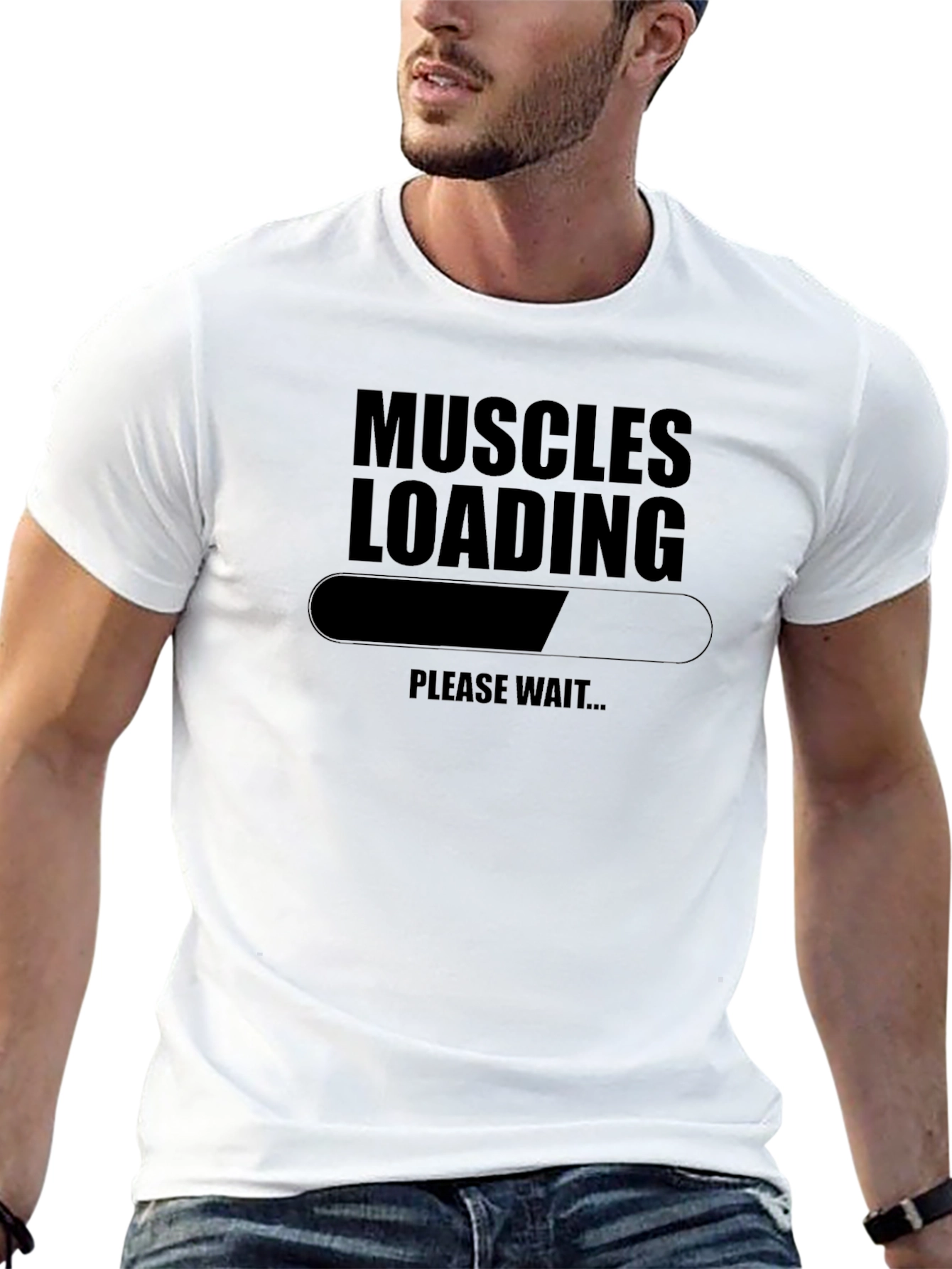 Muscles Loading T-Shirt - Gym Humor Tee