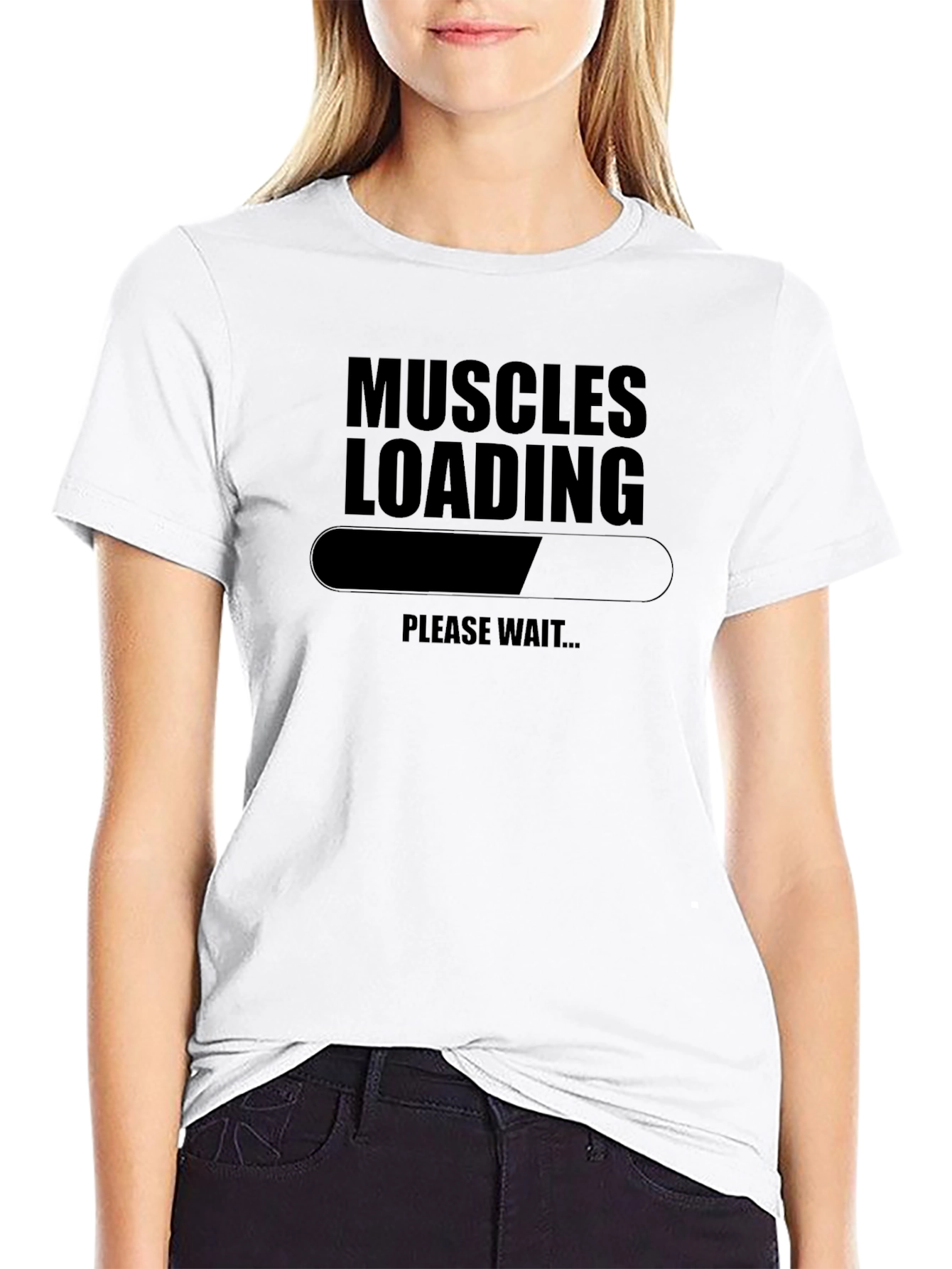 Muscles Loading T-Shirt - Gym Humor Tee
