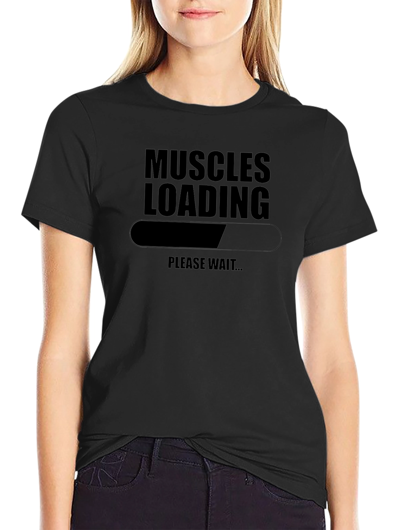 Muscles Loading T-Shirt - Gym Humor Tee