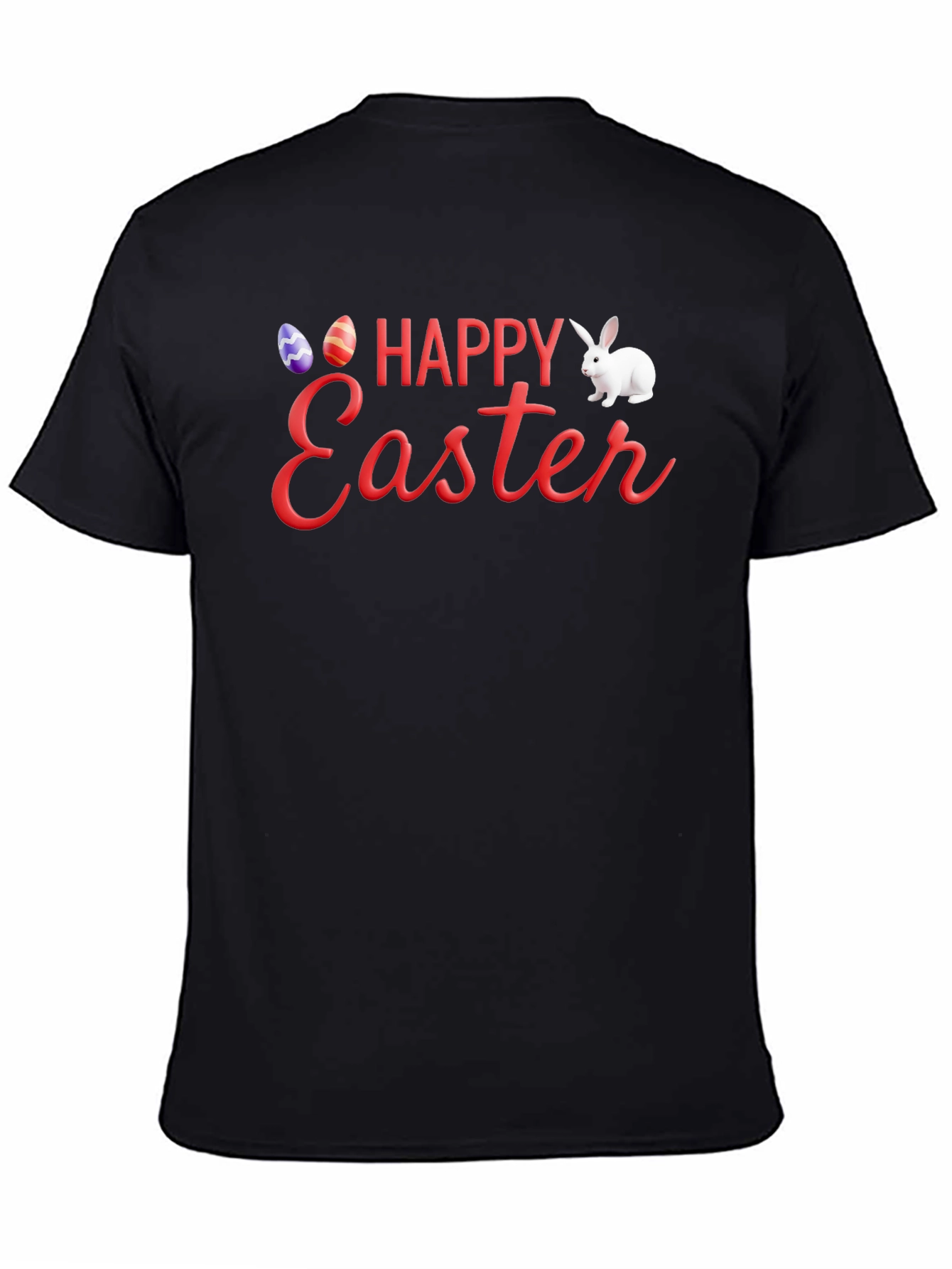 Happy Easter Black T-Shirt