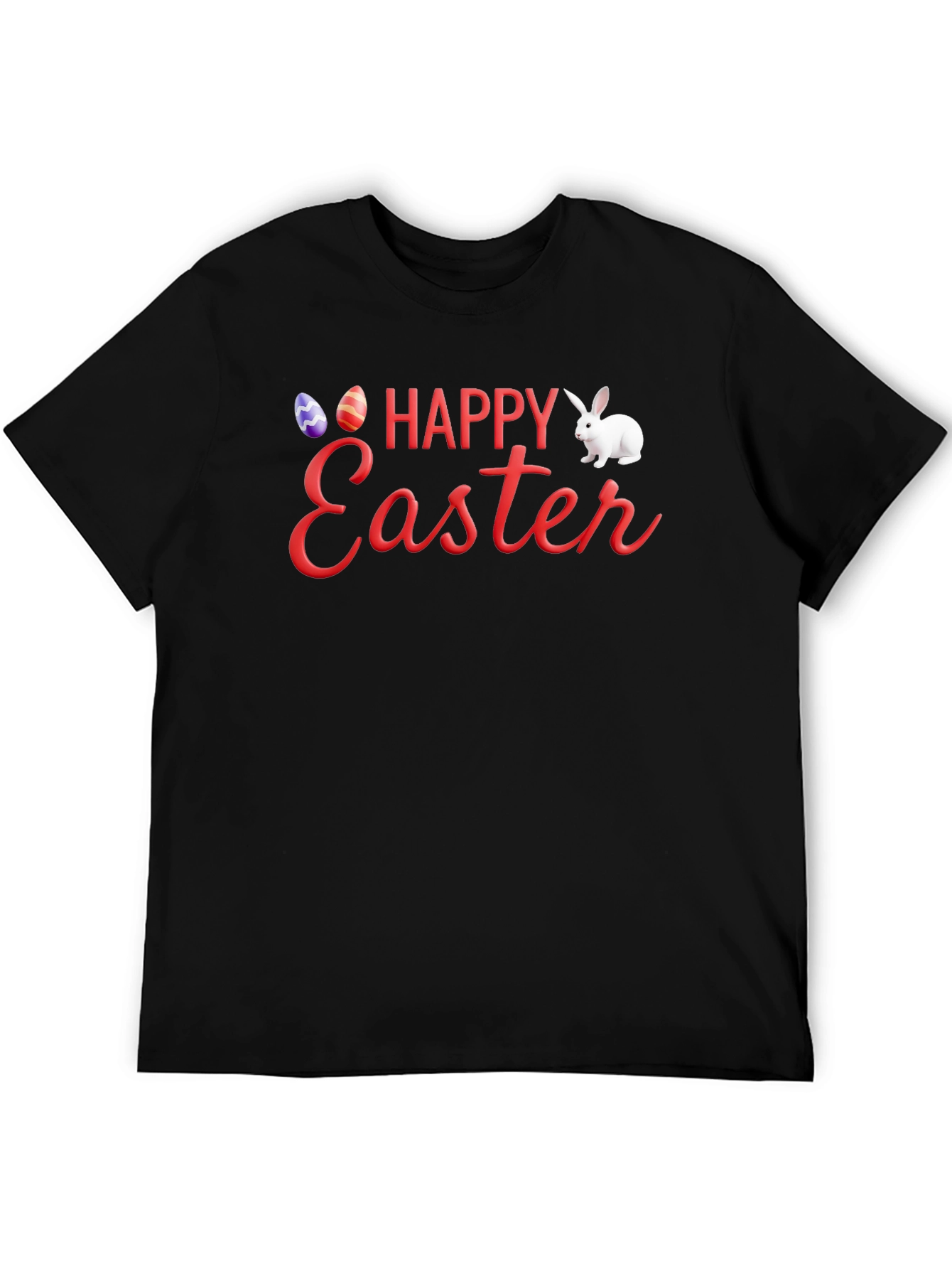 Happy Easter Black T-Shirt