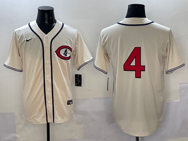 Men's Chicago Cubs Pete Crow-Armstrong #4 Cream Player Jerseys