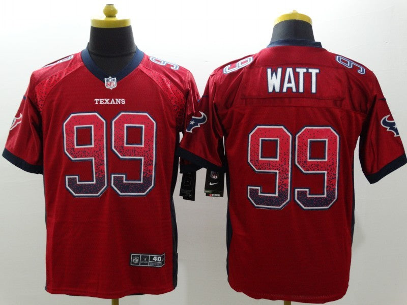 Men's Houston Texans J.J. Watt #99 Red Game Jerseys