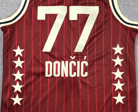 Men's Dallas Mavericks Luka Doncic #77 Red 2024 NBA All-Star Game Swingman Jerseys