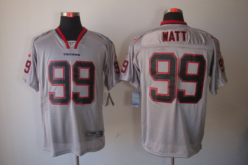 Men's Houston Texans J.J. Watt #99 Gray Game Jerseys