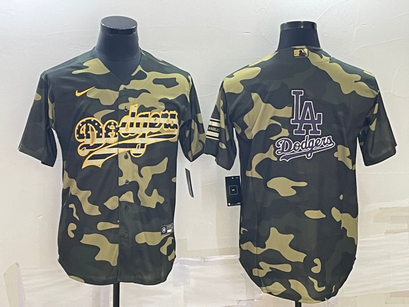 Men's Los Angeles Dodgers Camouflage Replica Baseball Jerseys