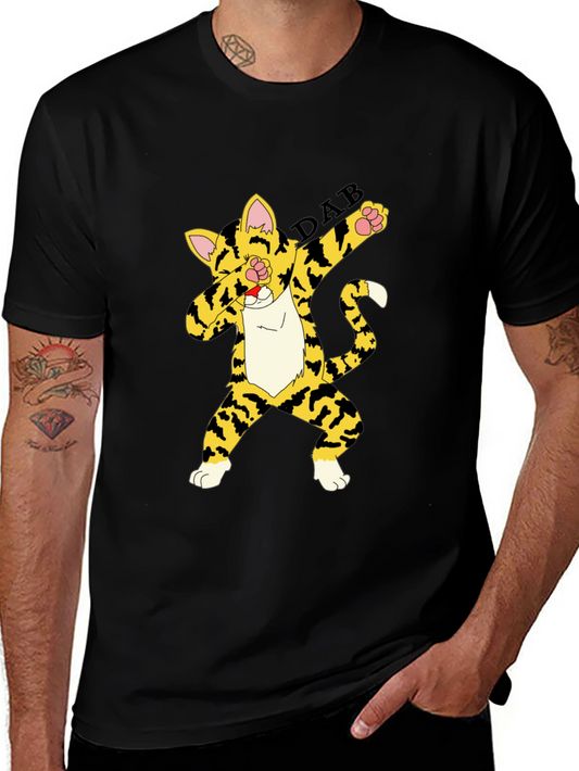 Dabbing Cat T-Shirt - Cool Graphic Tee