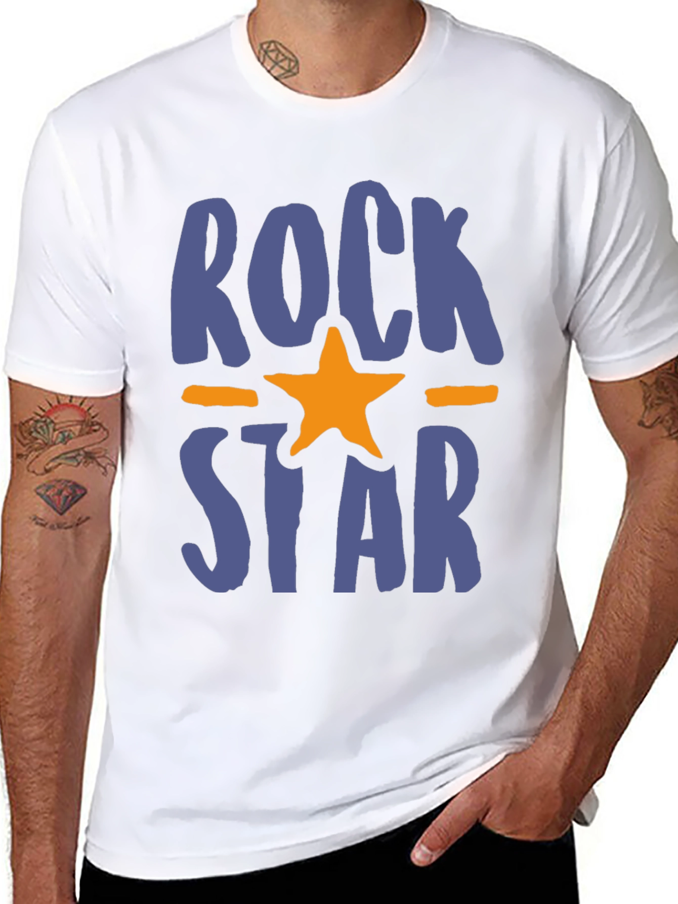 Rockstar Graphic Tee - Trendy Casual T-Shirt