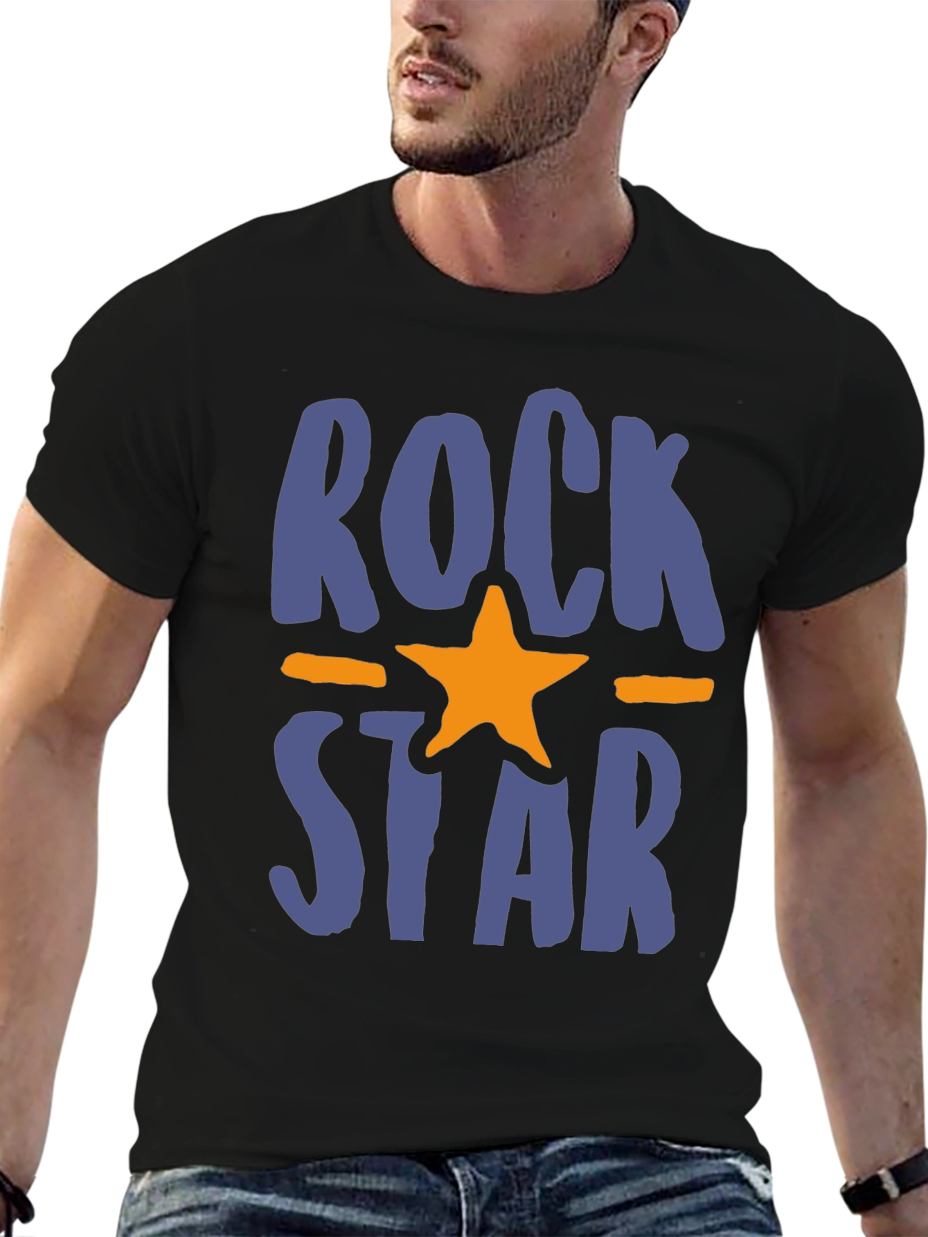 Rockstar Graphic Tee - Trendy Casual T-Shirt