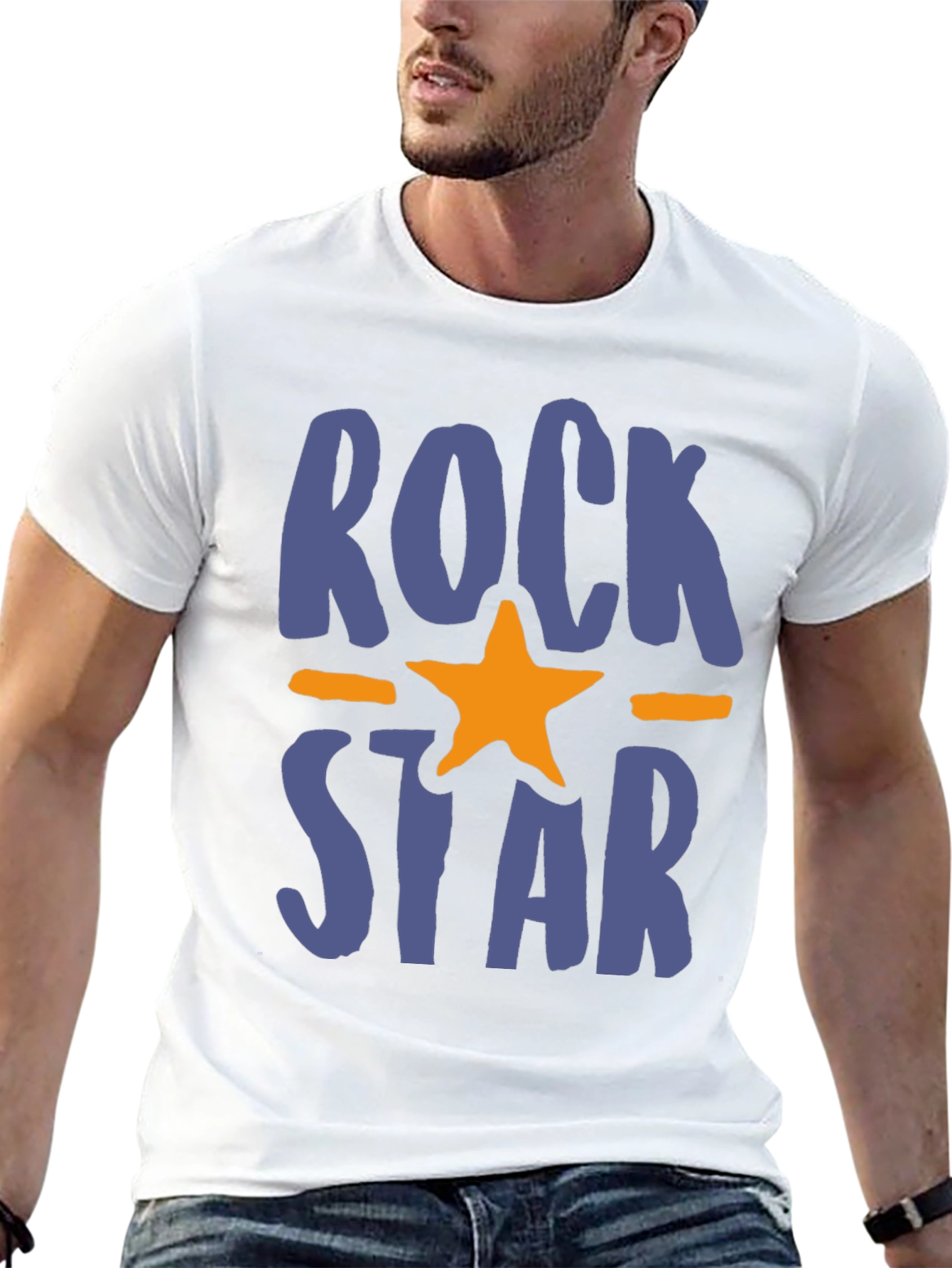 Rockstar Graphic Tee - Trendy Casual T-Shirt