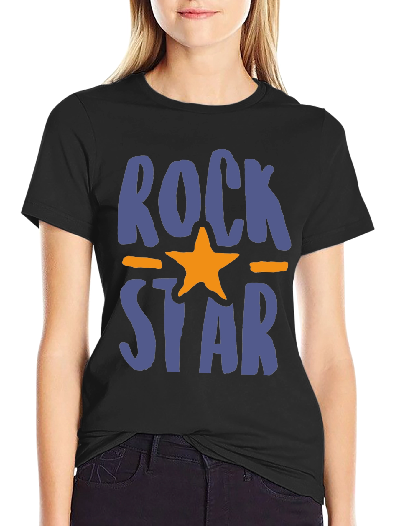 Rockstar Graphic Tee - Trendy Casual T-Shirt