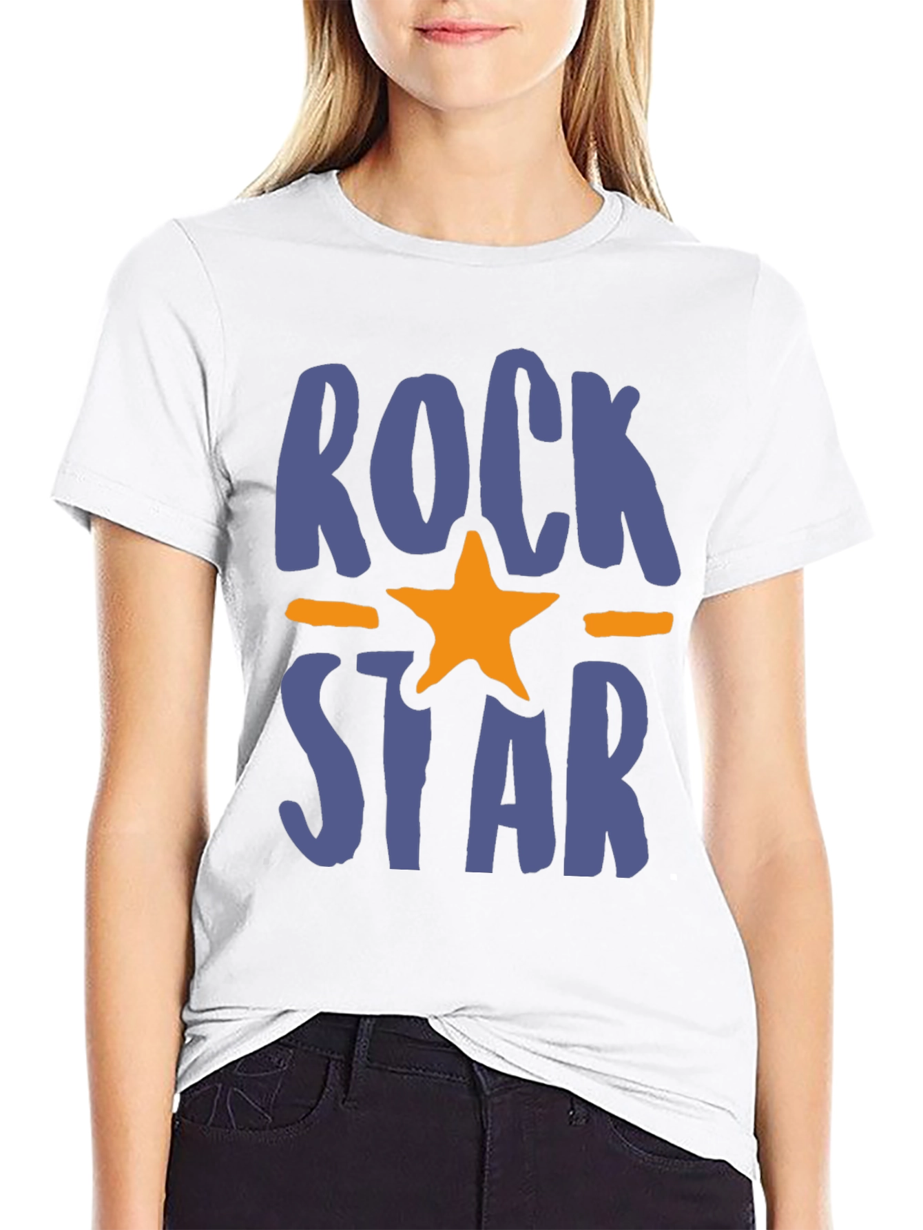 Rockstar Graphic Tee - Trendy Casual T-Shirt