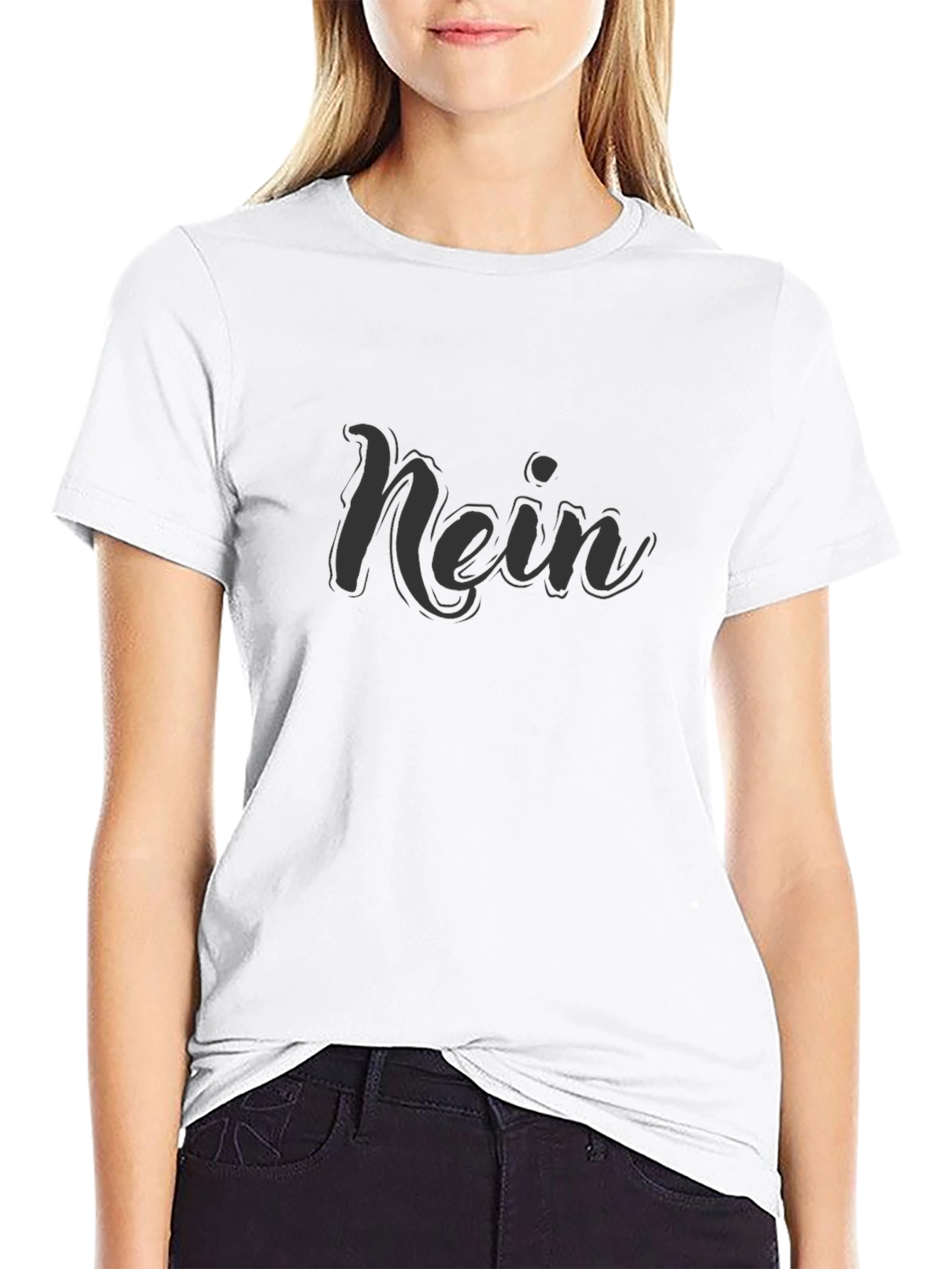 Nein Graphic Tee - Stylish German Slogan T-Shirt