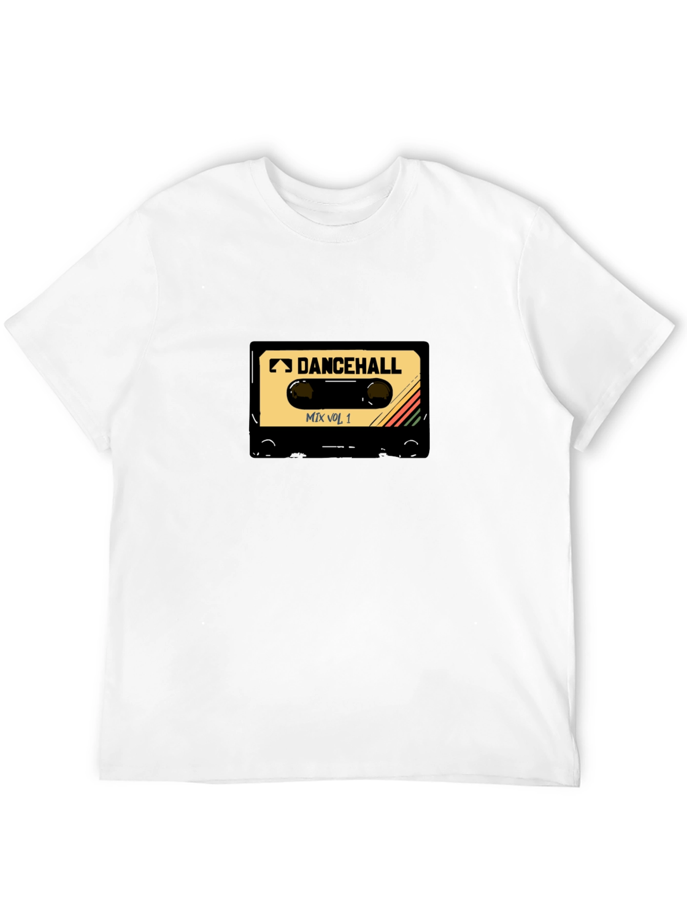 Dancehall Mix Tape T-Shirt - Black Cotton Tee
