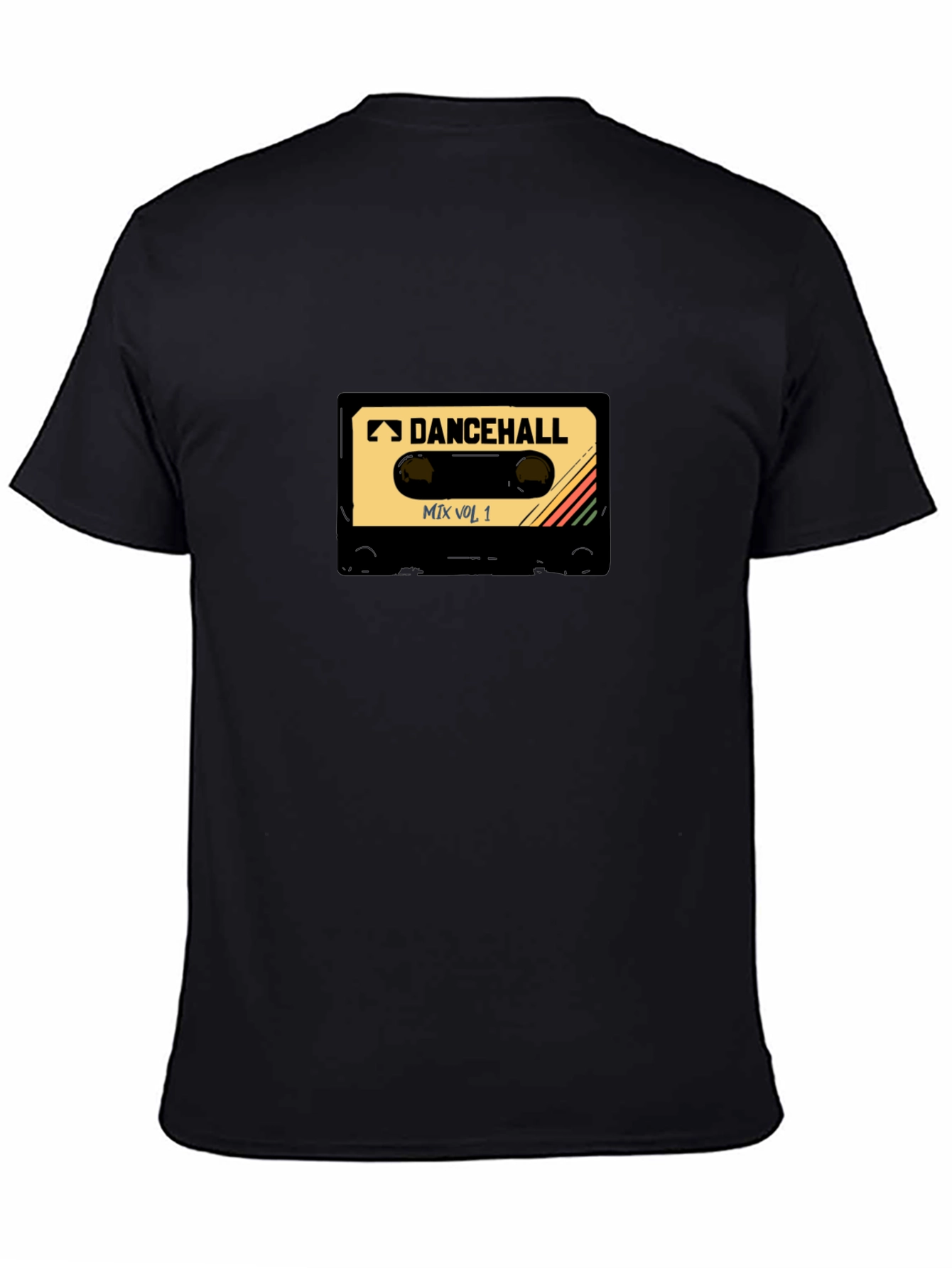 Dancehall Mix Tape T-Shirt - Black Cotton Tee