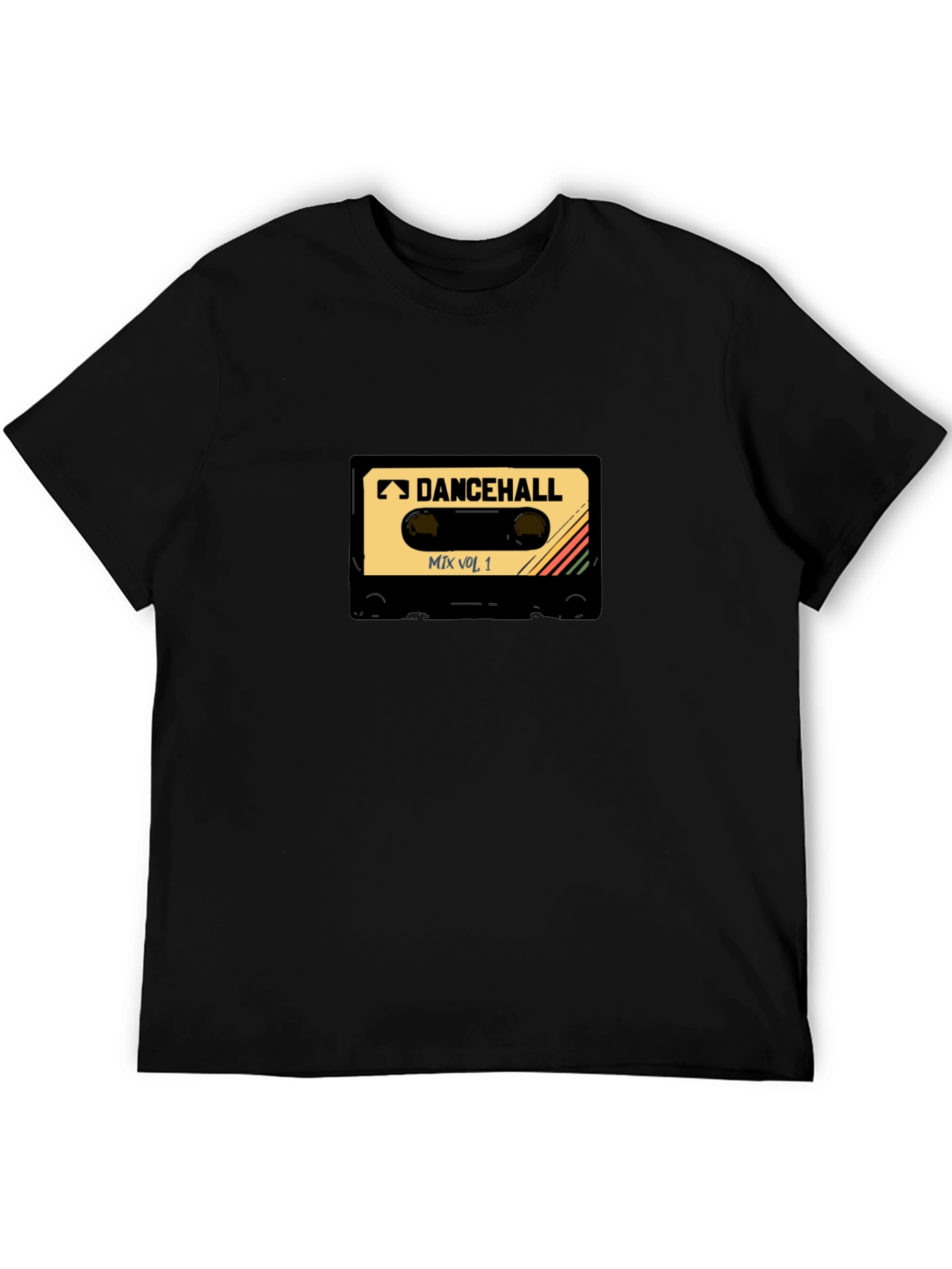 Dancehall Mix Tape T-Shirt - Black Cotton Tee