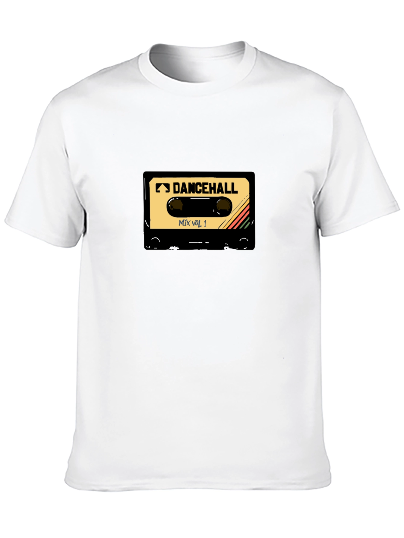 Dancehall Mix Tape T-Shirt - Black Cotton Tee
